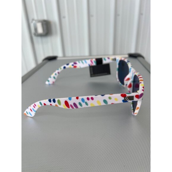 Kreedom Polarized Sunglasses Multicolor Polka Dot Frame UV Protection Modern NEW - Picture 6 of 6